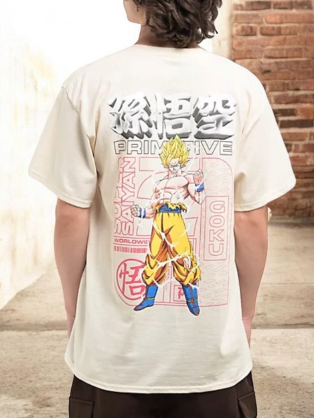 🆕 Primitive x Dragon Ball Z Spirit Sand T-Shirt NWT Large